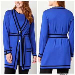 Liz Claiborne Womens V Neck Long Sleeve Button Cardigan NWT